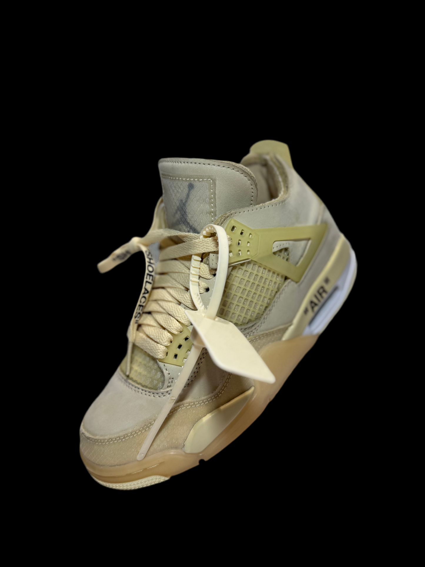 Off-White x Wmns Air Jordan 4 Retro SP 'Sail' - Size W6