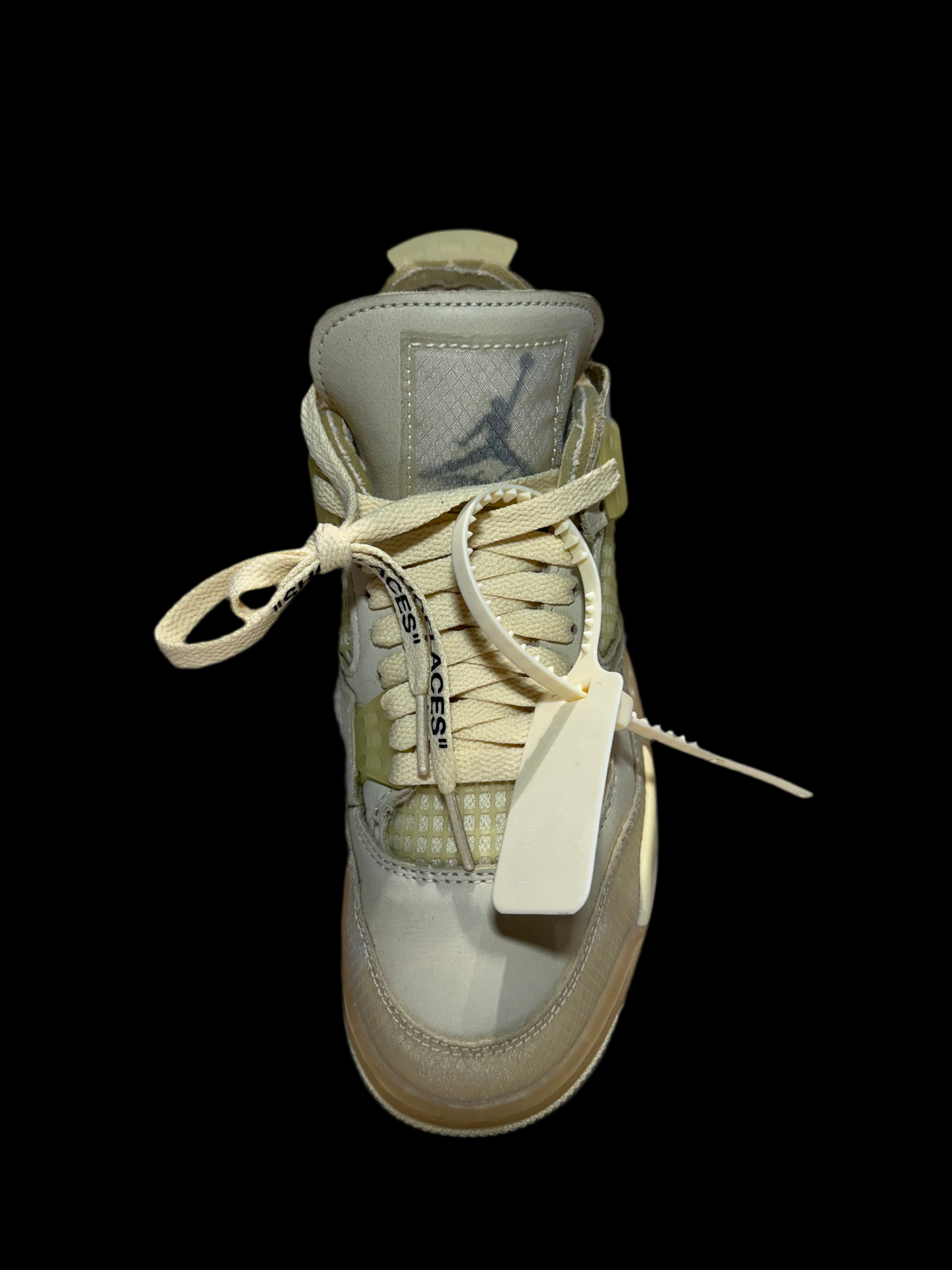 Off-White x Wmns Air Jordan 4 Retro SP 'Sail' - Size W6